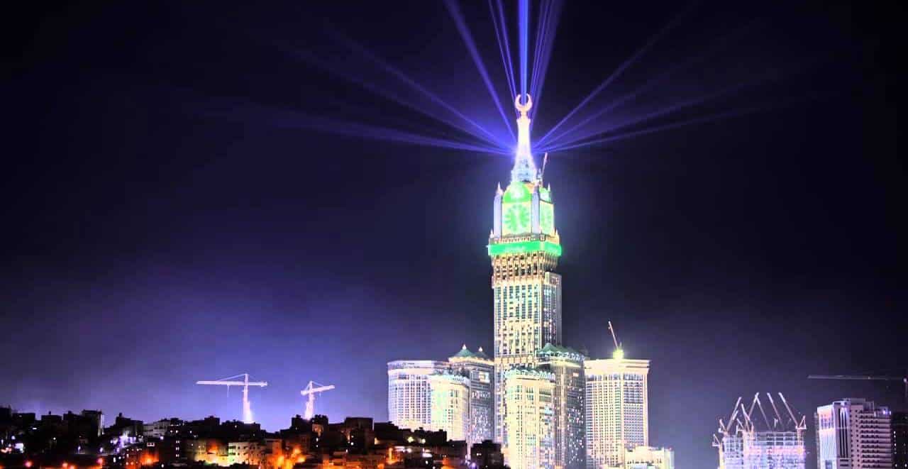 برج الساعة في مكة 20 معلومة لا تعرفها عن ساعة مكة الرحالة