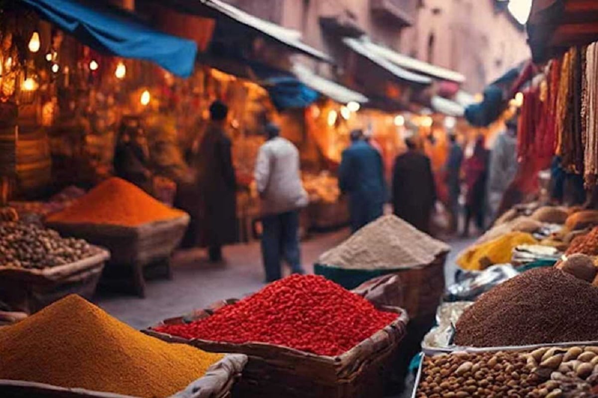 أكشاك سوق التوابل في دبي