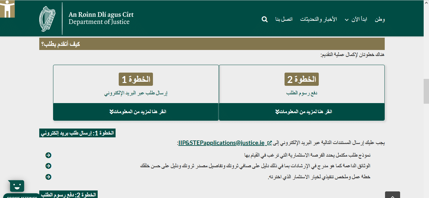 الهجرة الى ايرلندا