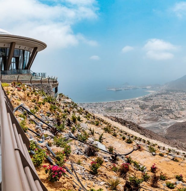 استراحة السحب في خورفكان إطلالة بانورامية