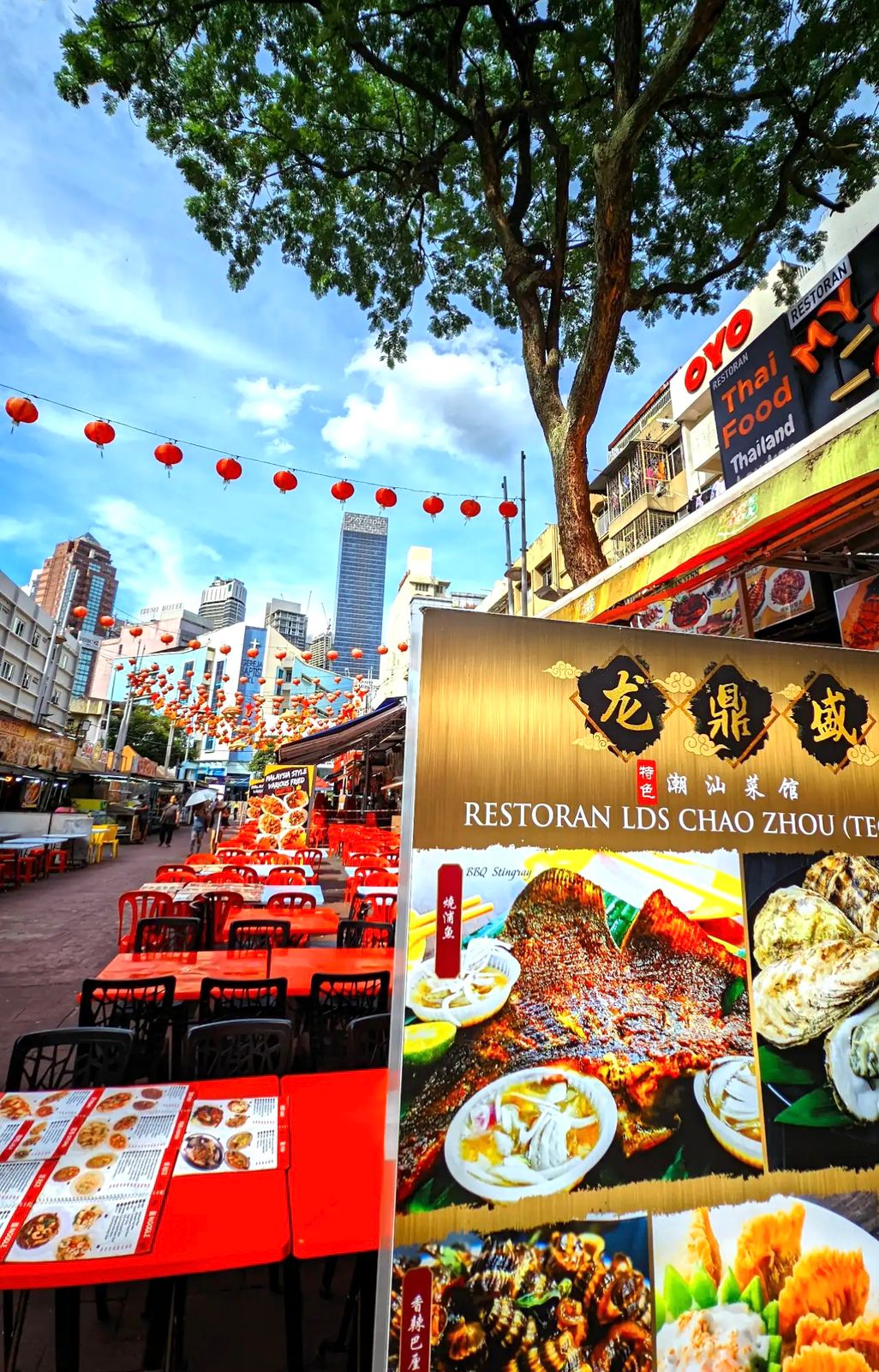 المطاعم في شارع Jalan Alor